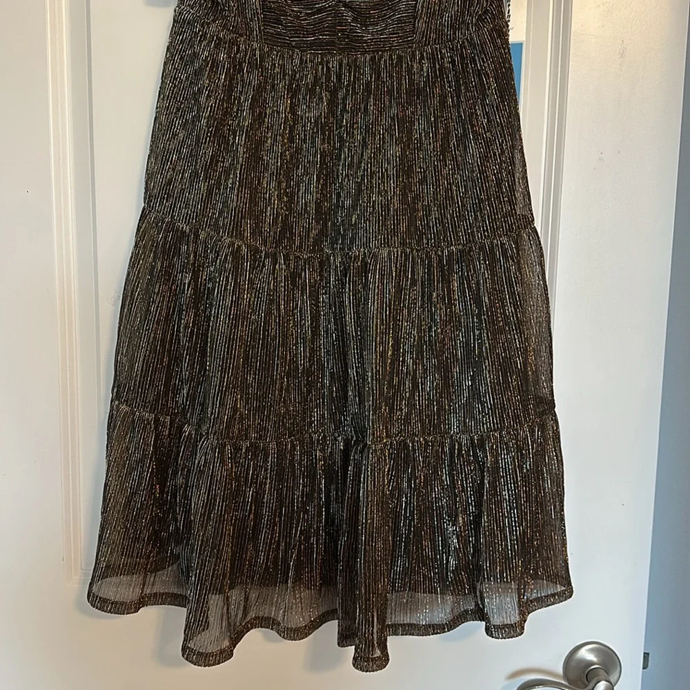 Draper James Emily Dress in Lurex Plise - XS